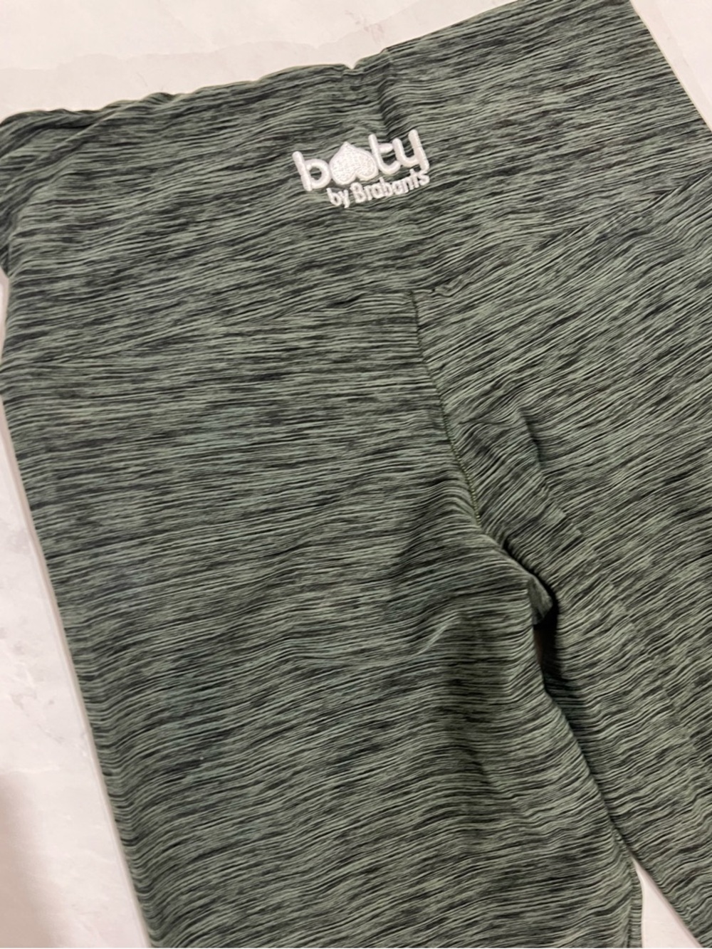 Booty by Brabants Olive Green Spacedye Marled Heathered Legging OS